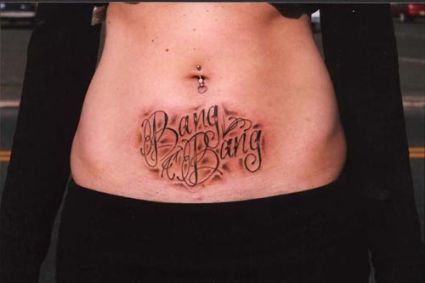 Stomach Tattoo For Girl